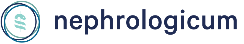 Logo: Illustration mit Niere und Bergen im Hintergrund